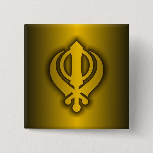 Sikh Button (Vorderseite)