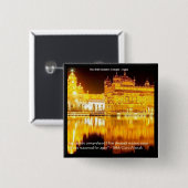 Sikh der Goldene Tempel in Indien Geschenke und T- Button (Vorne & Hinten)