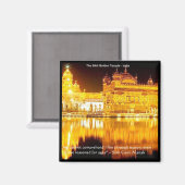 Sikh der Goldene Tempel in Indien Geschenke und T- Magnet (Vorderseite/Rückseite)