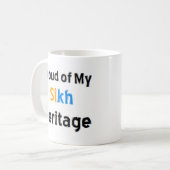 Sikh-Erbe-Kaffeetasse Kaffeetasse (Vorderseite Links)