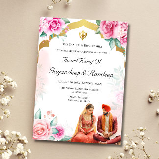 Sikh Hochzeit Einladung Anand Karaj Einladung