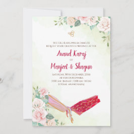 Sikh Hochzeit Einladung & Anand Karaj Karten