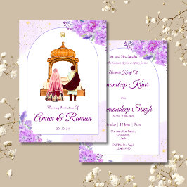 Sikh Hochzeit Einladung Punjabi Hochzeit Einladung