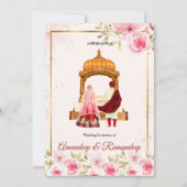 Sikh Hochzeit Einladung Punjabi Hochzeit Einladung (Vorderseite)