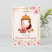 Sikh Hochzeit Einladung Punjabi Hochzeit Einladung (Stehend Vorderseite)