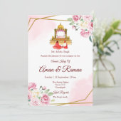 Sikh Hochzeit Einladung Punjabi Hochzeit Einladung (Stehend Vorderseite)