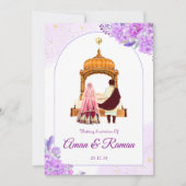 Sikh Hochzeit Einladung Punjabi Hochzeit Einladung (Vorderseite)