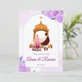 Sikh Hochzeit Einladung Punjabi Hochzeit Einladung (Stehend Vorderseite)