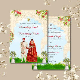Sikh Hochzeit Einladung Sikh Hochzeitskarten