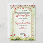 Sikh Hochzeit Einladungskarte Sikh Hochzeit einlad Einladung (Rückseite)