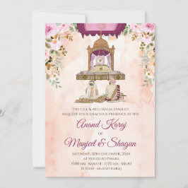 Sikh Hochzeit lädt & Anand Karaj Hochzeitskarten e Einladung