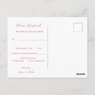 Sikh-Hochzeit RSVP Anand Karaj Antwort-Postkarte Postkarte