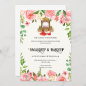 Sikh Hochzeitskarten Punjabi Hochzeitseinladung Einladung (Vorne/Hinten)