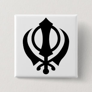 Sikh Khanda Button
