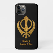 Sikh Khanda "Fearless & Free" Case-Mate iPhone Hülle (Rückseite)