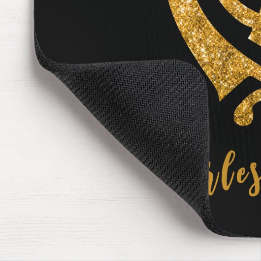 Sikh Khanda "Fearless & Free" Mousepad (Ecke)