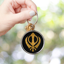 Sikh Khanda "Fearless & Free" Schlüsselanhänger