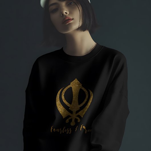 Sikh Khanda "Fearless & Free" Sweatshirt