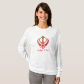 Sikh Khanda "Fearless & Free" T-Shirt (Vorne ganz)