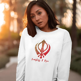 Sikh Khanda "Fearless & Free" T-Shirt