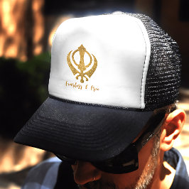 Sikh Khanda "Fearless & Free" Truckerkappe
