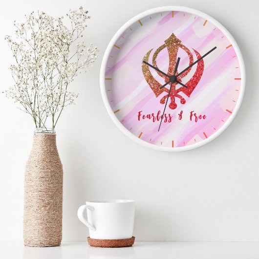 Sikh Khanda "Fearless & Free" Uhr