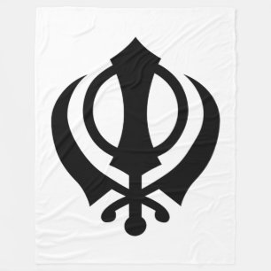 Sikh Khanda Fleecedecke