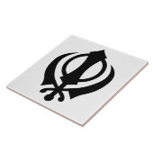 Sikh Khanda Fliese (Seite)