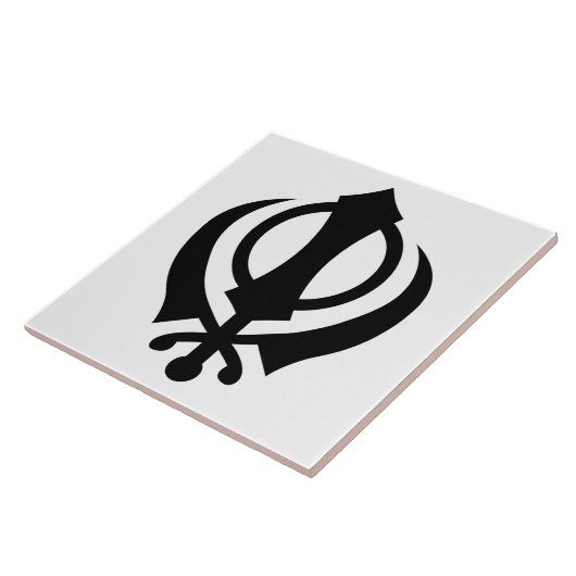 Sikh Khanda Fliese (Seite)