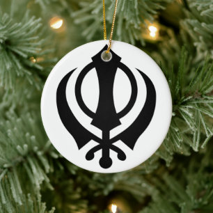 Sikh Khanda Keramik Ornament