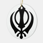 Sikh Khanda Keramik Ornament (Links)