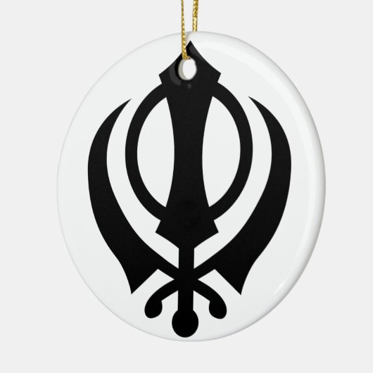 Sikh Khanda Keramik Ornament (Links)