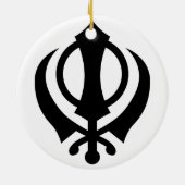 Sikh Khanda Keramik Ornament (Hinten)