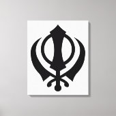 Sikh Khanda Leinwanddruck (Vorderseite)