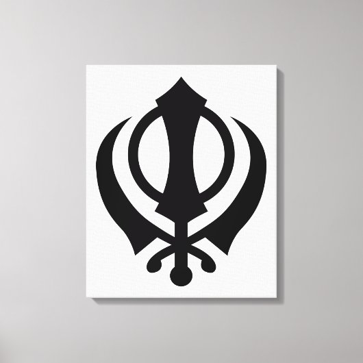 Sikh Khanda Leinwanddruck (Vorderseite)