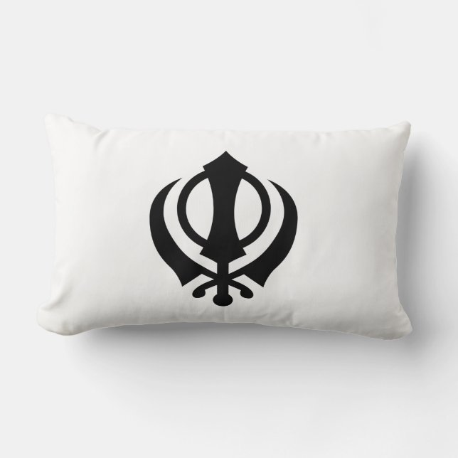 Sikh Khanda Lendenkissen (Vorderseite)