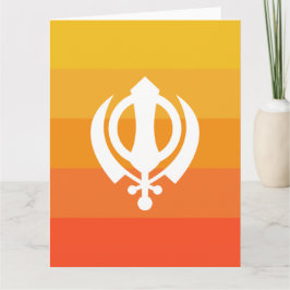 Sikh Khanda Symbol Grußkarte Karte
