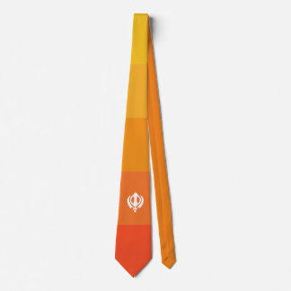 Sikh Khanda Symbol Neck Tie Krawatte