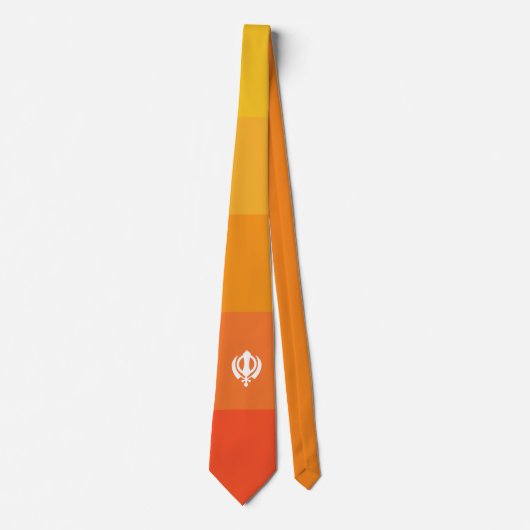 Sikh Khanda Symbol Neck Tie Krawatte (Vorderseite)