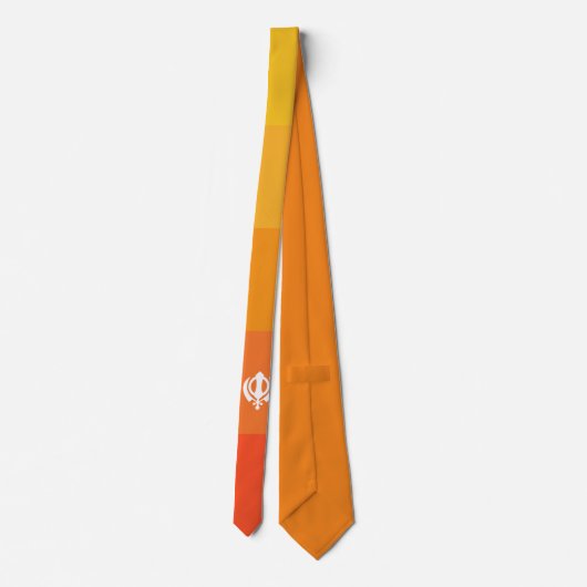 Sikh Khanda Symbol Neck Tie Krawatte (Rückseite)