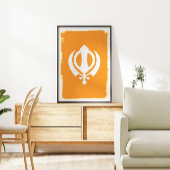 Sikh Khanda Symbol Poster