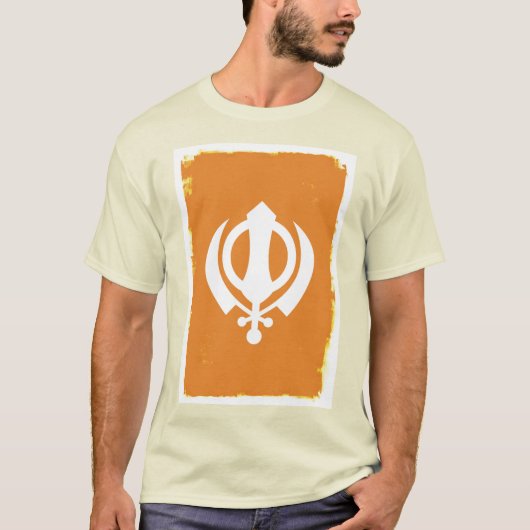 Sikh Khanda Symbol T - Shirt (Vorderseite)