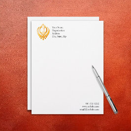 Sikh Symbol Briefkopf