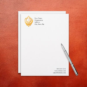 Sikh-Symbol Briefkopf