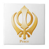 Sikh Symbol Fliese (Vorderseite)