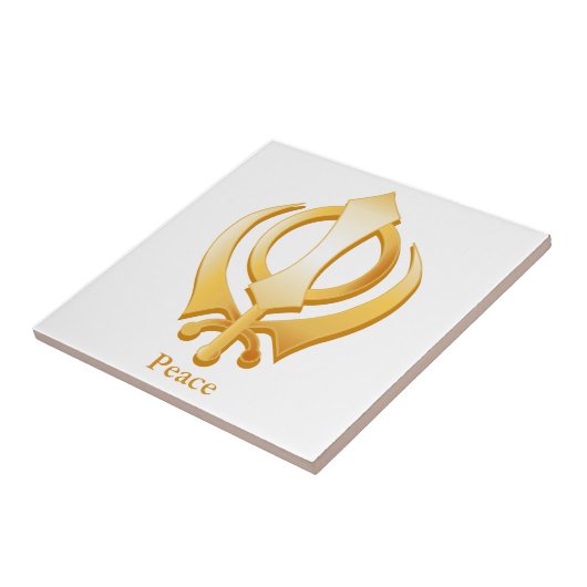Sikh Symbol Fliese (Seite)