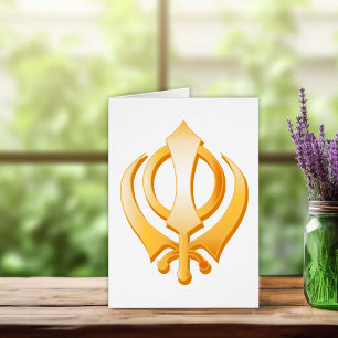 Sikh Symbol Greeting Card