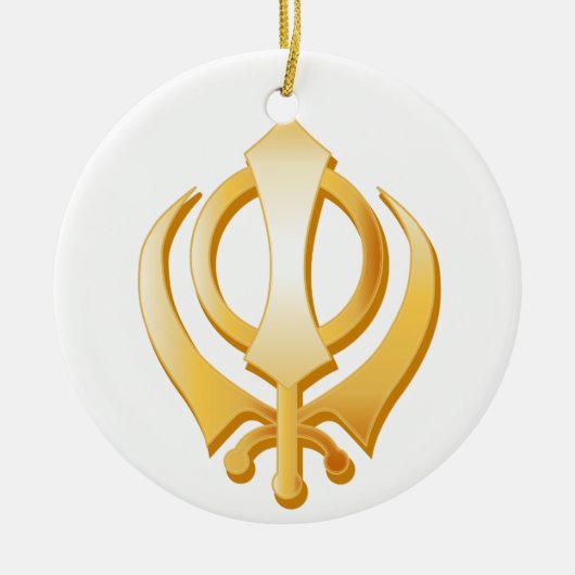 Sikh Symbol Keramikornament (Vorne)