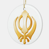 Sikh Symbol Keramikornament (Links)