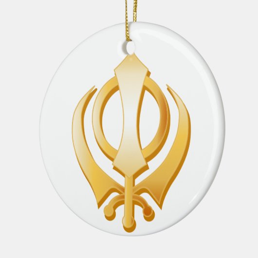 Sikh Symbol Keramikornament (Links)